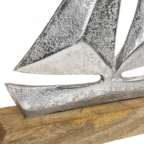 Floristik24 Námořní dekorace, ozdobná plachetnice kov, ozdobná loď V26cm