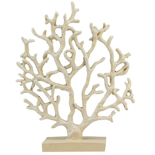 Floristik24 Námořní dekorace na stůl korál béžový dekorační korálový polyresin V20cm