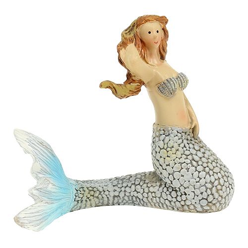 Floristik24 Dekorativní figurka mořská panna modrá 6cm - 9,5cm 3ks