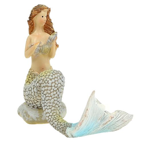 Floristik24 Dekorativní figurka mořská panna modrá 6cm - 9,5cm 3ks