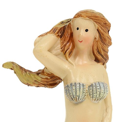 Dekorativní figurka mořská panna modrá 6cm - 9,5cm 3ks | Floristik24.cz