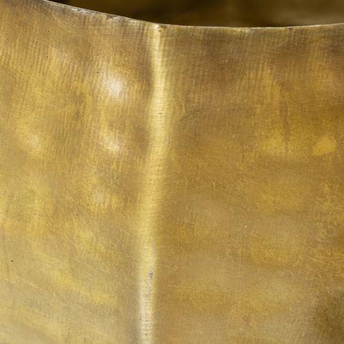 položky Kovový dekorativní květináč, mosaz, Ø22/18/14cm, sada 3 kusů