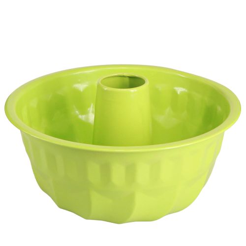 Floristik24 Kovová ozdobná dortová forma Gugelhupf jablko zelená Ø23cm V12cm