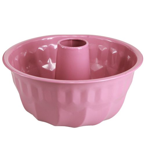 položky Kovová ozdobná mísa pečicí forma Gugelhupf růžová Ø23cm H12cm