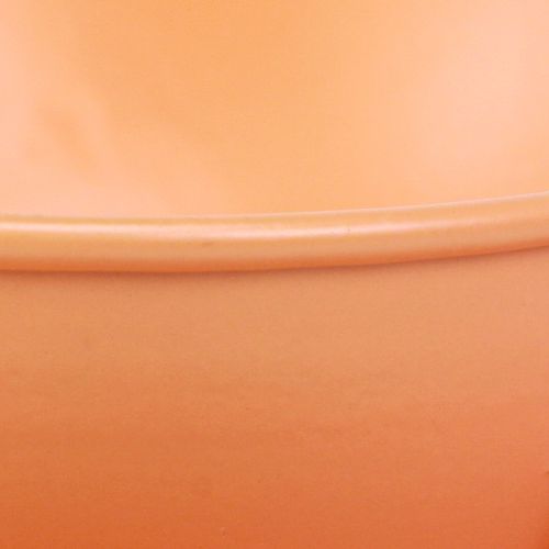 položky Kovový ozdobný šálek oranžový Ø11,5cm V6cm s podšálkem 2 kusy