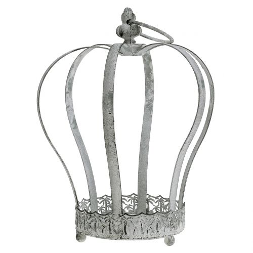Floristik24 Kovová korunka na ozdobu Ø20,5cm V26cm