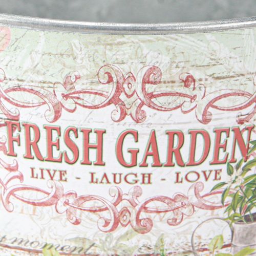 položky Kovový květináč Fresh Garden Colorful Vintage H18cm