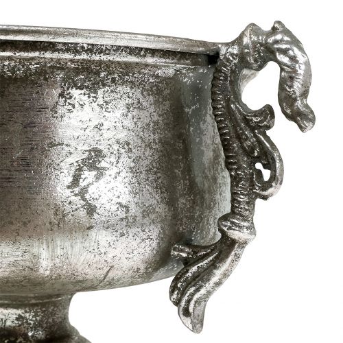 položky Starožitný kovový pohár ve stříbrné barvě Ø18cm H30cm