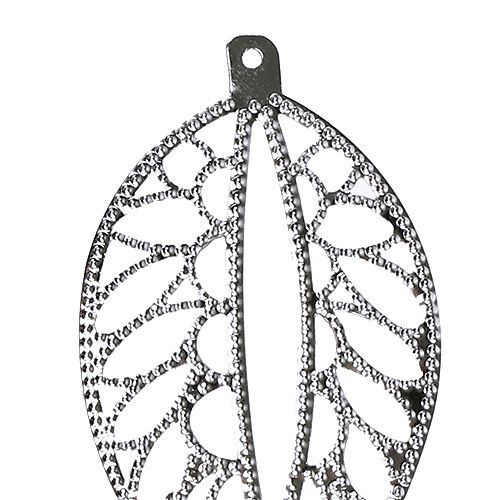 Floristik24 Plech na zavěšení stříbro 4cm x 7cm 24ks