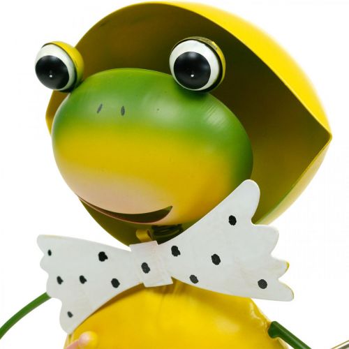 položky Dekorativní postava žáby zahradní dekorace dešťová žába kovová V35cm