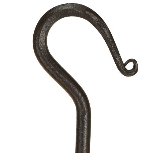 položky Kovový háček Černý háček na ozdobu na zavěšení 21cm 2ks