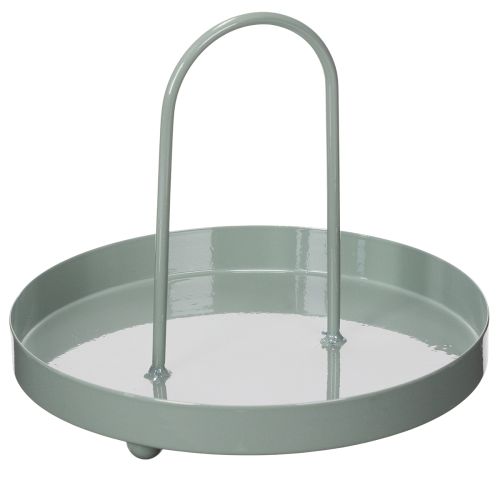 Floristik24 Dekorativní podnos pro použití v kuchyni a k ozdobení jídelního stolu, vysoká rukojeť, 18 cm