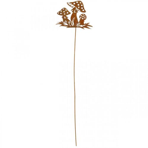 Floristik24 Podzimní špunty muchomůrky, kovová dekorace, květinový špunt patina 39cm