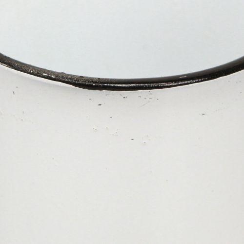 položky Kovový hrnek hrnek na rostliny Kovový bílý černý Ø9cm 4ks