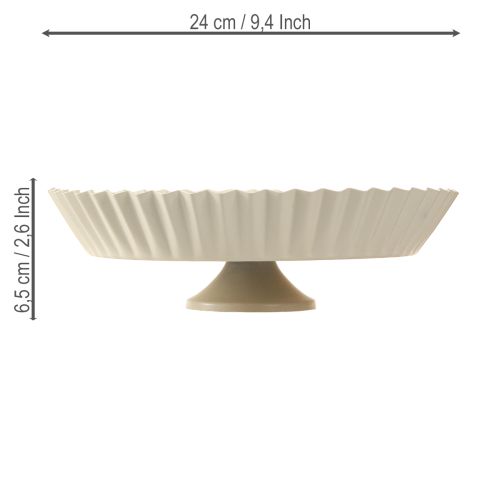 položky Kovový talíř šedý retro dekorativní talíř s podkladovým kovem Ø24cm 2 ks