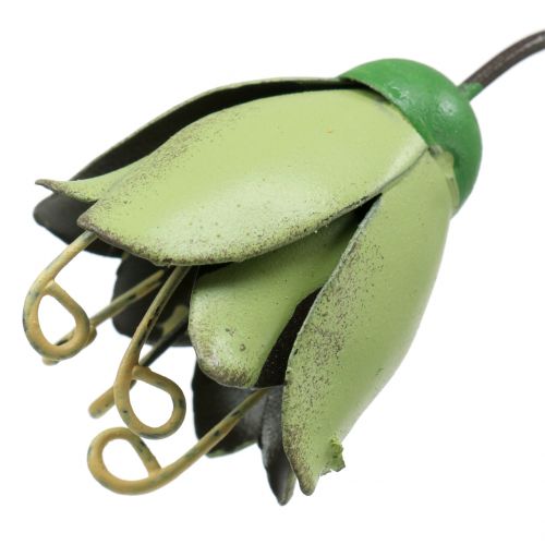 Floristik24 Květinová zátka kovový tulipán 34cm 3ks