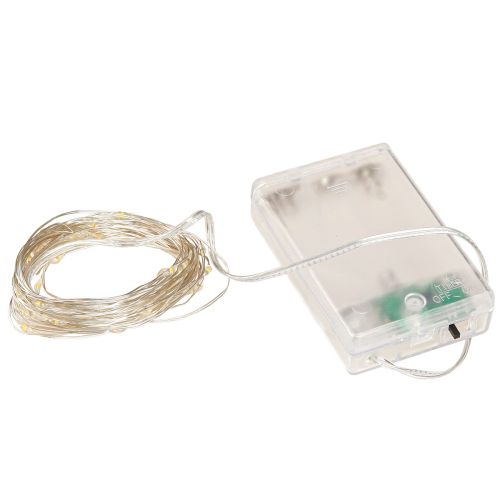 položky Mikro LED světýlka s 20 teplými bílými časovači na baterie, 6 ks