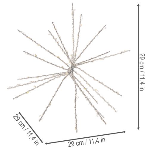 Dekorativní LED světlo Polar Star, teplá bílá, s časovačem, venkovní, 29 cm | Floristik24.cz