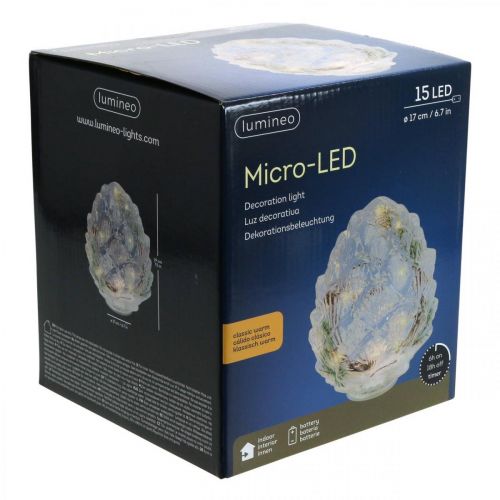 Floristik24 LED světla LED kužele Vánoční dekorace časovač Teplá bílá 19,5 cm