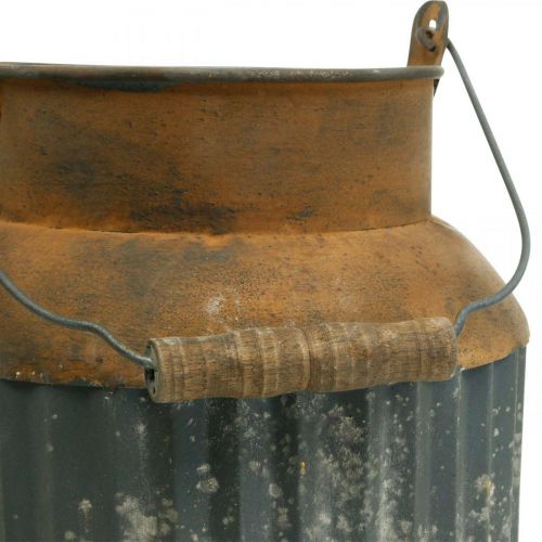 Floristik24 Deko konvička na mléko vintage vzhled kovový květináč zahradní dekorace V35cm