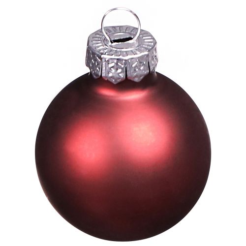 položky Mini skleněné koule na Vánoce v Berry Ø3cm 22 ks