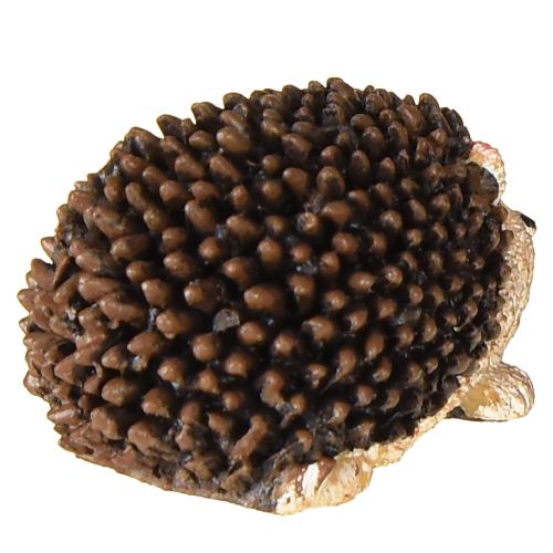 položky Mini dekorační figurky ježků podzimní ručně malované 4×2,5×2 cm 6 kusů