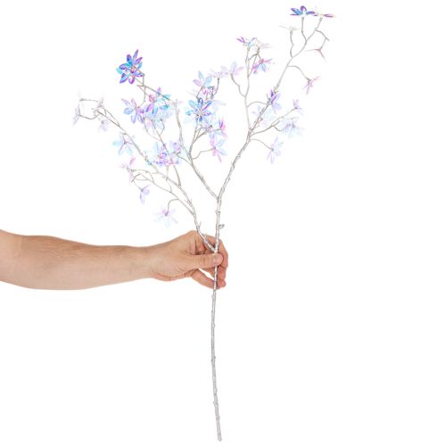 Umělá kvetoucí větev s duhovými květy, 80 cm | Floristik24.cz