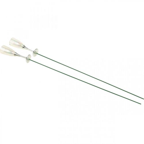 položky Mini sklenička na šampaňské Silvestrovská dekorace k nalepení 7,5cm 24 ks