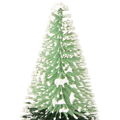 Floristik24 Mini umělý vánoční stromeček se sněhem Ø5cm V10cm 6 ks