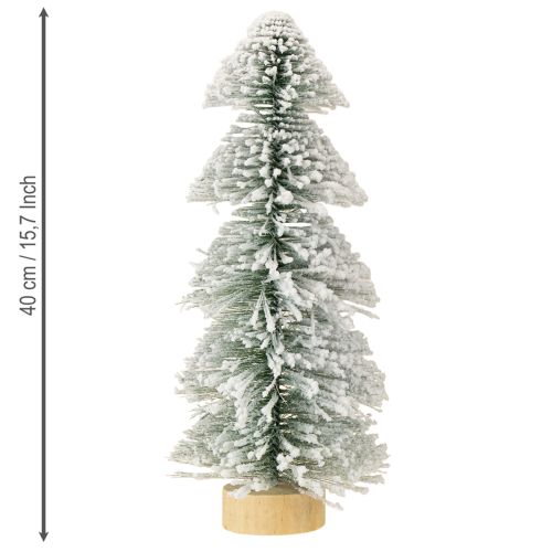 položky Mini vánoční stromeček LED vánoční jedle pokrytá sněhem 40 cm