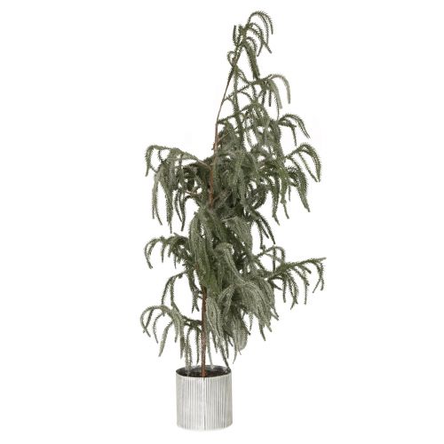 položky Mini vánoční stromeček v květináči se sněhem v zimě 45x110cm