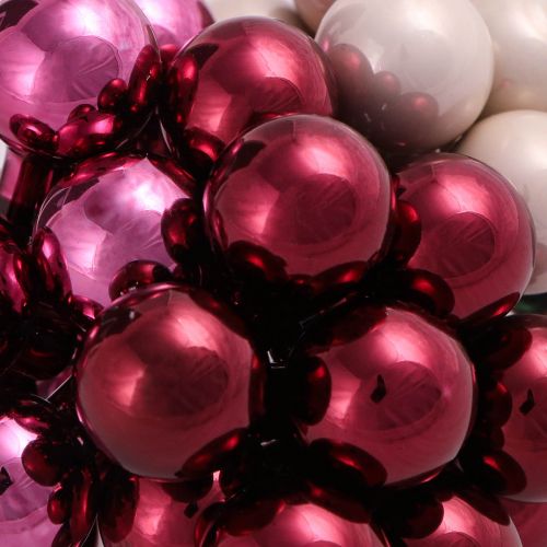 položky Mini vánoční koule na drátě Berry Mix Ø20mm 140 ks