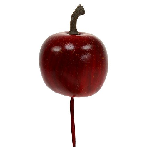 položky Mini jablíčka na drátě 3cm lesklá 24p