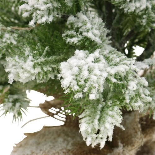 Mini vánoční stromeček v pytli zasněžený Ø25cm V42cm