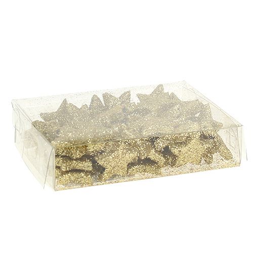 položky Mini třpytivé hvězdy zlaté 2,5cm 96 ks