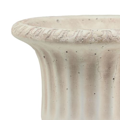 položky Mini květináč Hrnek Betonový dekorativní květináč starožitný H16,5cm