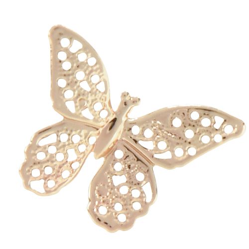 položky Mini motýlci kovová rozptylová dekorace zlatá 3cm 50ks