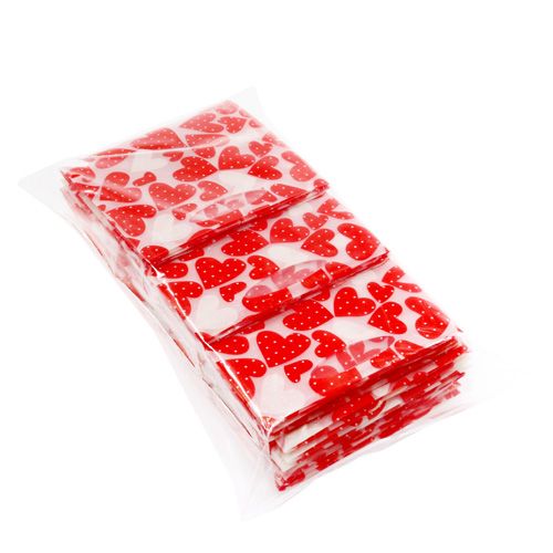 Floristik24 Mini sáčky plastové červené 6,5cm x 6,5cm 12ks