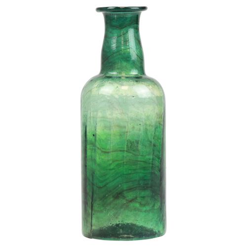 položky Miniváza skleněná láhev váza váza na květiny zelená Ø6cm H17cm