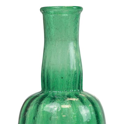 položky Mini skleněná váza váza na květiny zelená Ø8,5cm V15cm