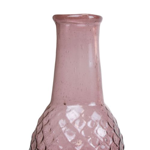položky Mini váza Fialová skleněná váza Váza na květiny Skleněná diamanty Ø6cm H12cm