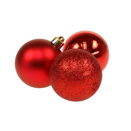 položky Mini vánoční koule červená Ø3cm 14 ks