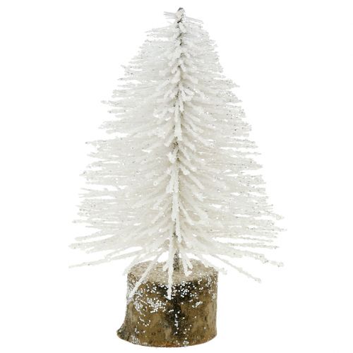 položky Mini vánoční stromeček bílé třpytky 6ks