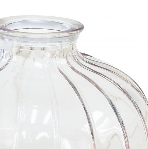 Floristik24 Minivázy skleněné dekorační vázy květinové vázy V8,5–11cm sada 3 ks