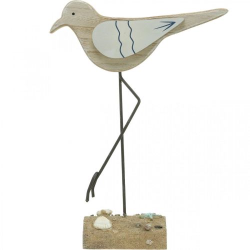 položky Mořská dekorace, deko racek ze dřeva, shabby chic, modrobílá V32cm