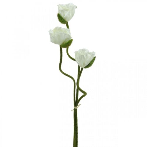 položky Umělá květina Umělá mák Kukuřice Růže bílá L55/60/70cm Sada 3 ks