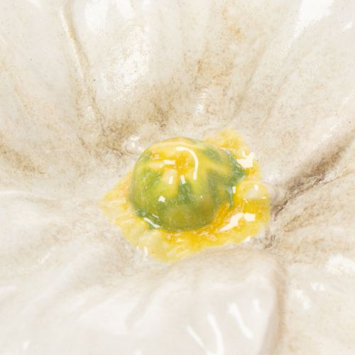 položky Keramický květinový kůl s motivem máku, s láskou propracovaný, pro elegantní zahradní akcenty, 42 cm, 4 kusy