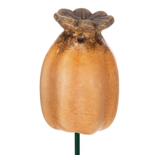 položky Zahradní kolík s makovým luskem - dekorativní prvek pro zahradní dekoraci a kutilské projekty - 41 cm, 4 kusy -