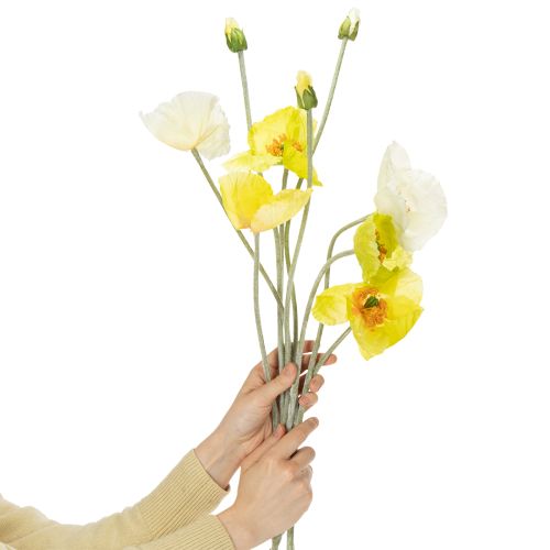 položky Umělá dekorace s mákem do obývacích pokojů a kanceláří, 95 cm