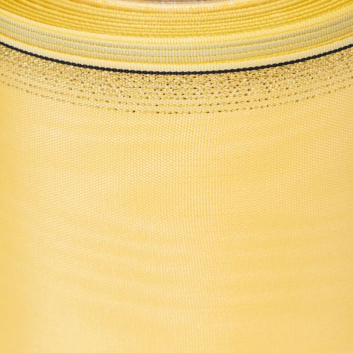položky Věnečná stuha Moiré, žlutá se zlatým lemováním, 125 mm x 25 m - Vysoce kvalitní smuteční stuha, ozdobná stuha, stuha s mašlí